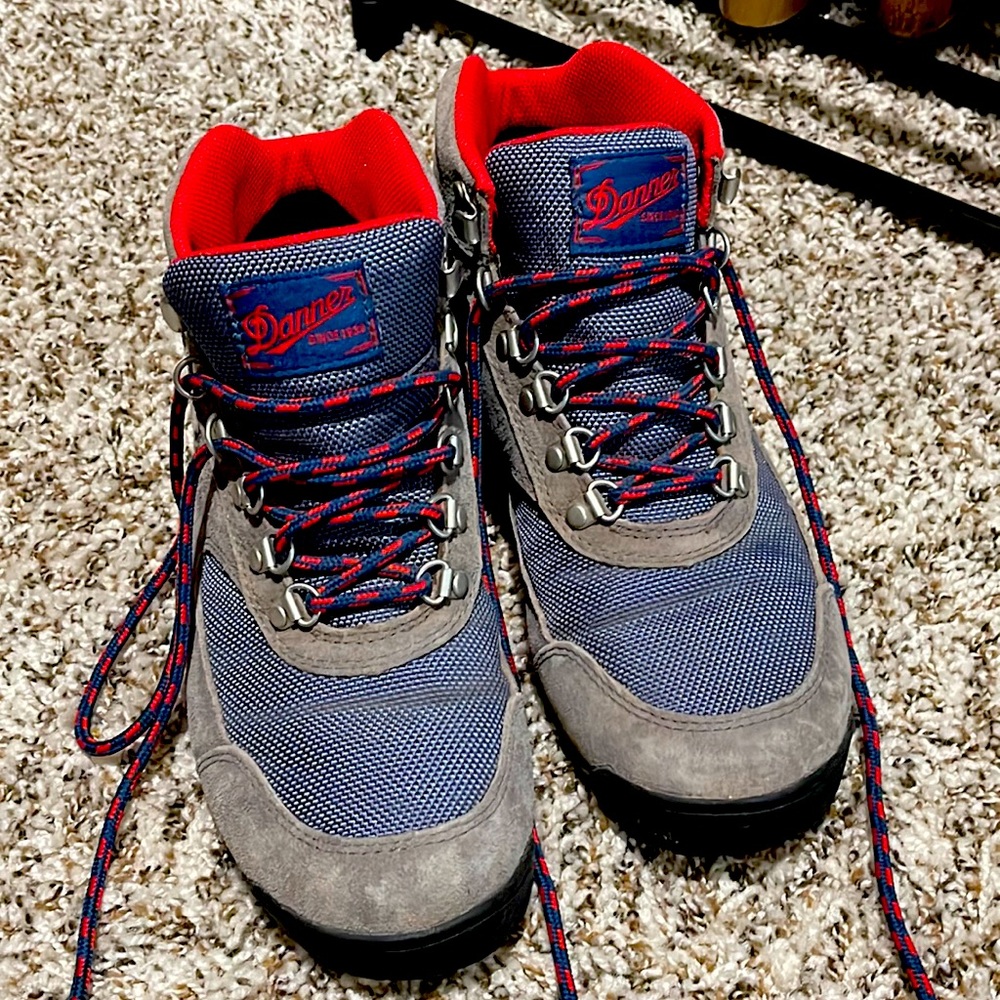 Danner Hiking Boots - red and blue, size 7.5
